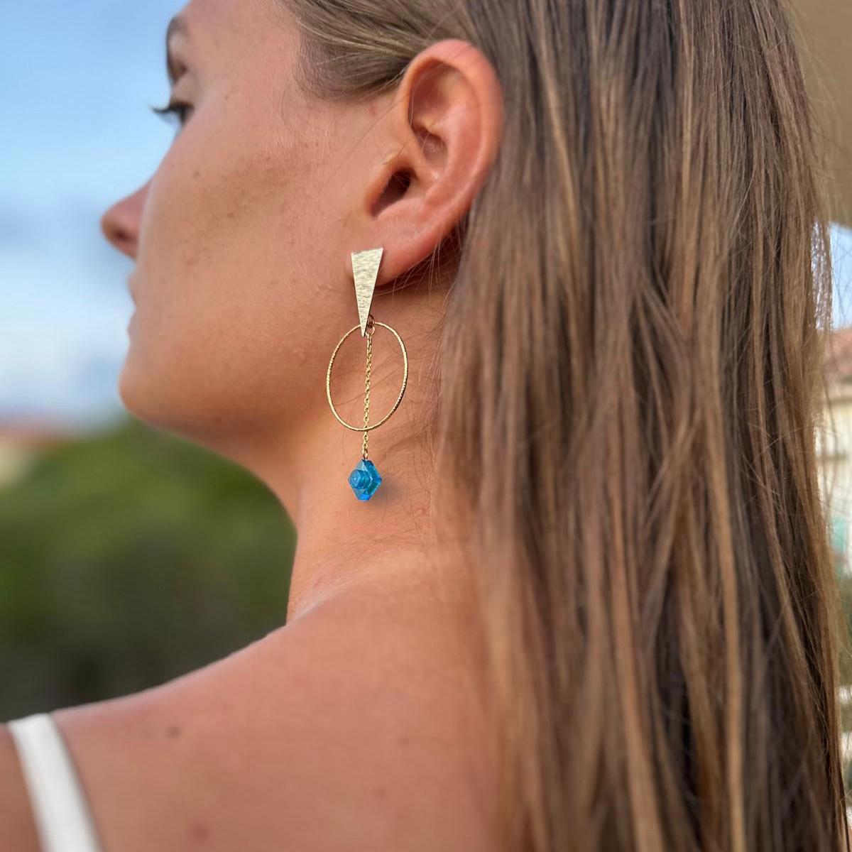 Boucles d'oreilles dorées